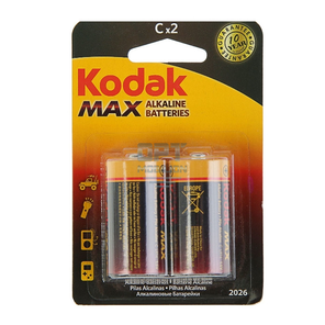 Фотография Батарейка Kodak MAX SUPER ALKALINE LR20, 1.5 В BL2 - купить в СПб оптом, цена - 70.59 за шт | Интернет-магазин ShopElectro
