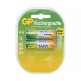 Фотография Аккумулятор GP AA, 1.2 В, 1600 мАч, NiMH BL2 - купить в СПб оптом, цена - 107.42 за шт | Интернет-магазин ShopElectro