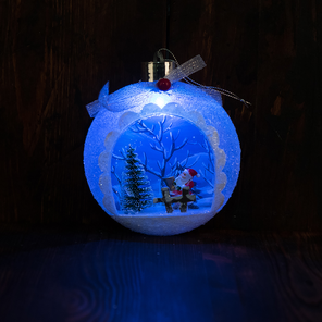 Фотография Новогоднее подвесное украшение - Ёлочная игрушка, 14*12 см